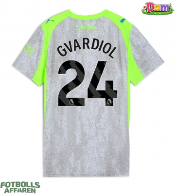Manchester City Josko Gvardiol #24 Tredje Tröja Kvinnor 2025-26 Kortärmad